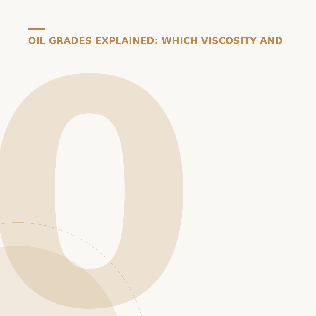0w20 Fully Synthetic Oil: What It Is & Why You Need It