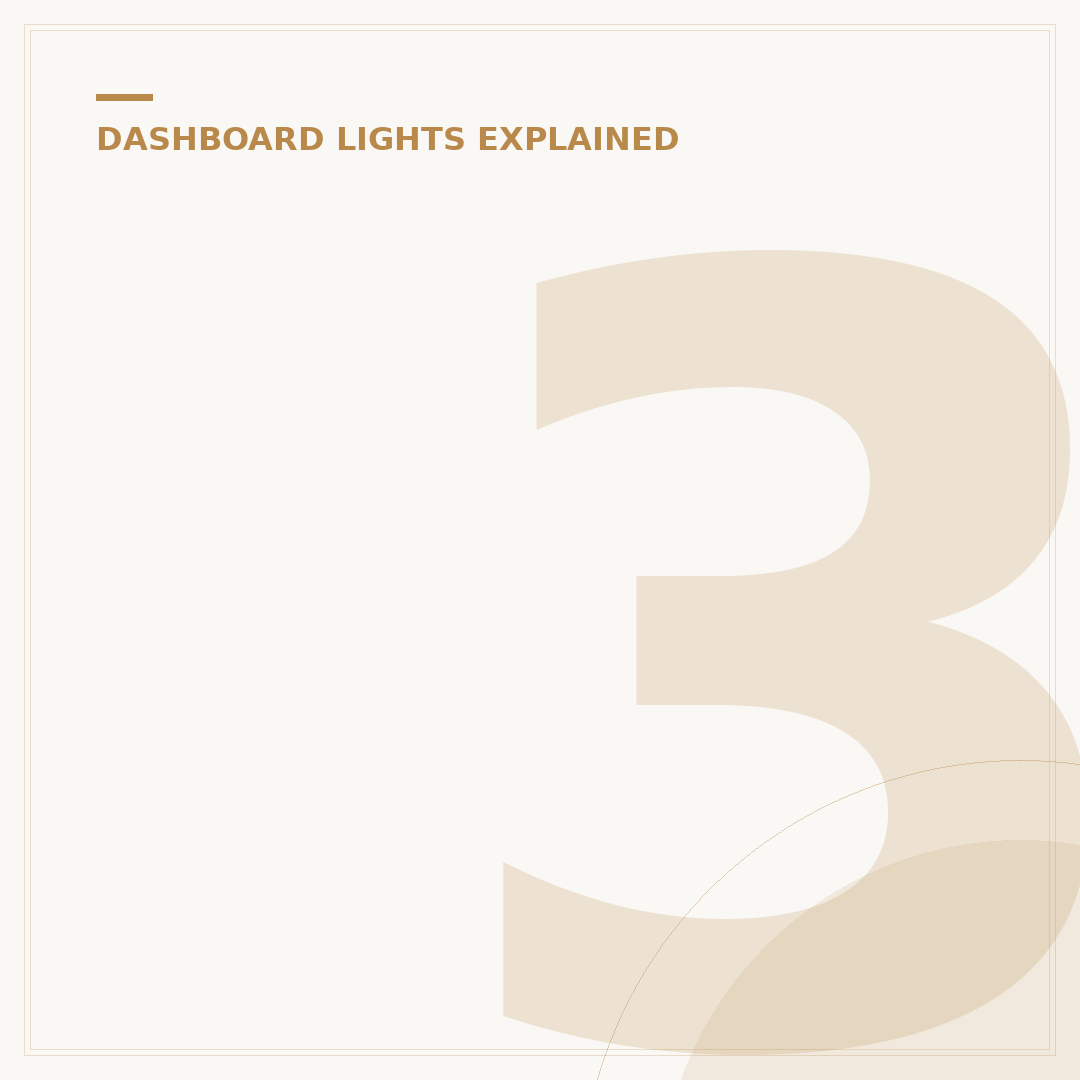 3 Series BMW Dashboard Warning Lights Explained