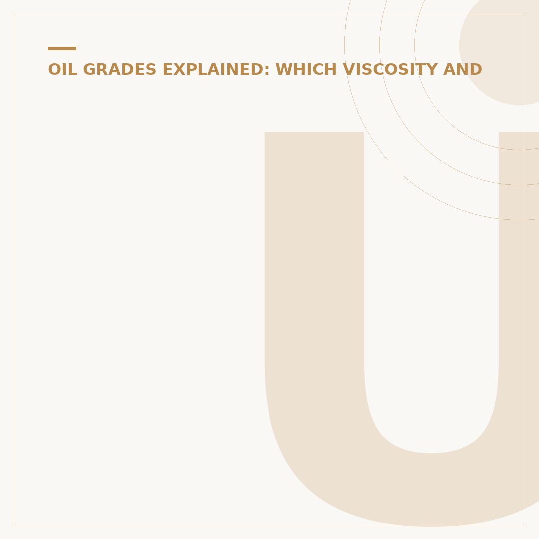Understanding 5W20 Engine Oil Viscosity