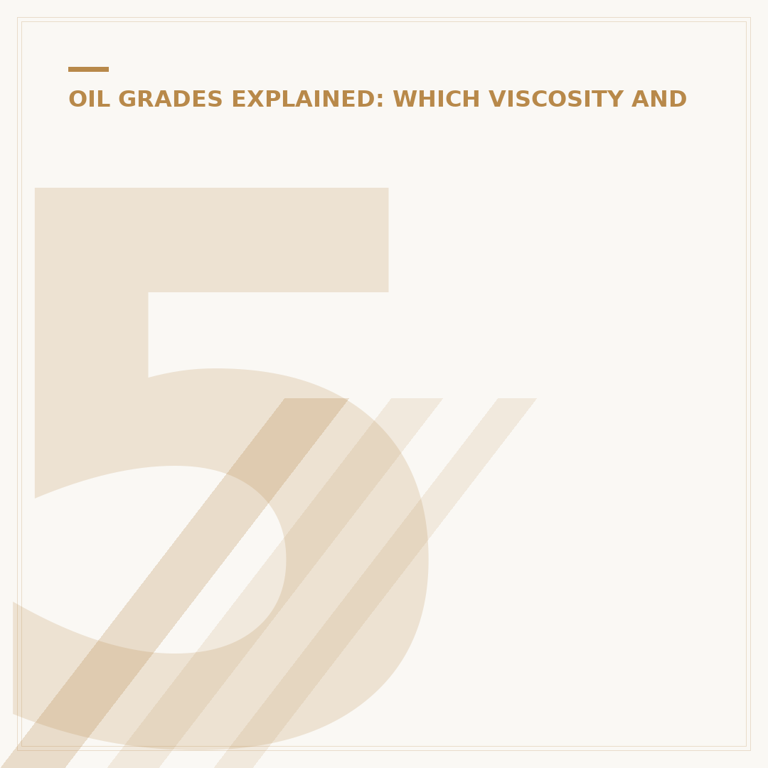 5W20 Full Synthetic Oil: What You Need to Know