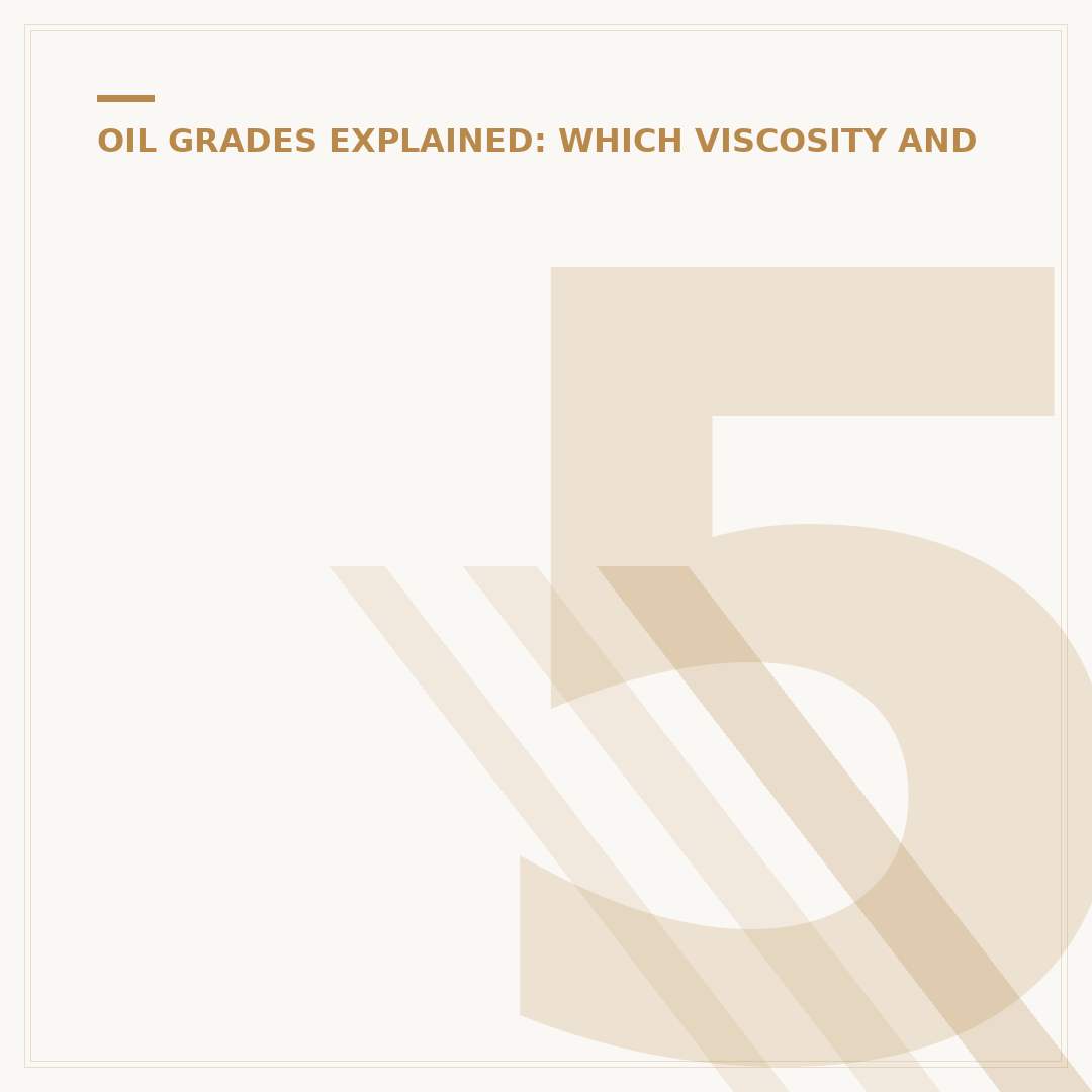 5W20 vs 5W30 Engine Oil: Which is Right?