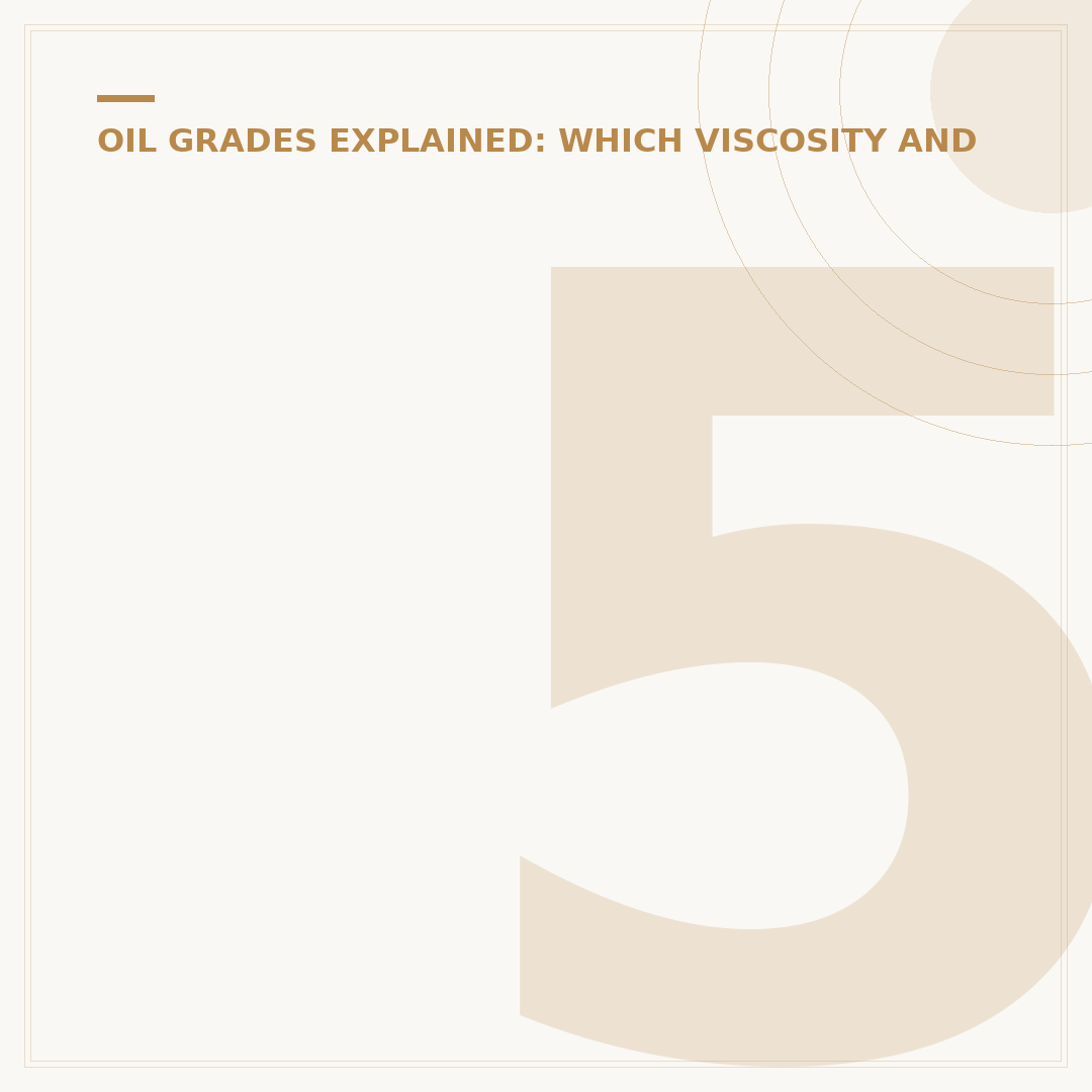 5W30 Full Synthetic Engine Oil Explained