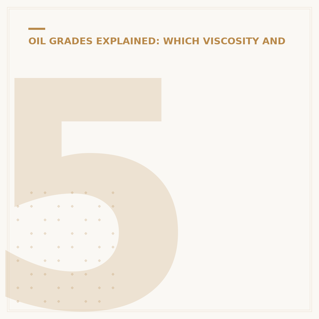 5w30 vs 5w40: Choosing the Right Engine Oil