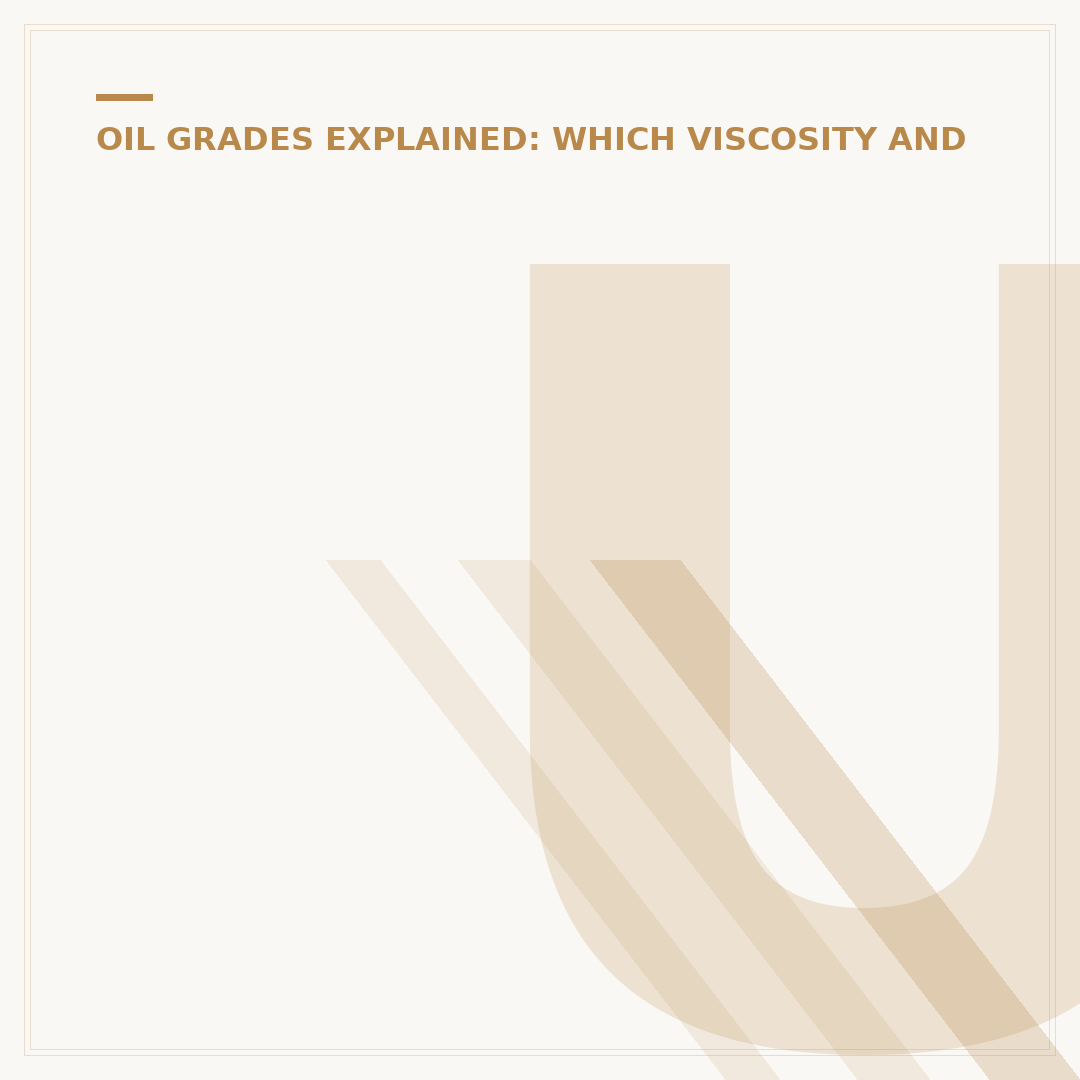 Understanding 5w50 Engine Oil