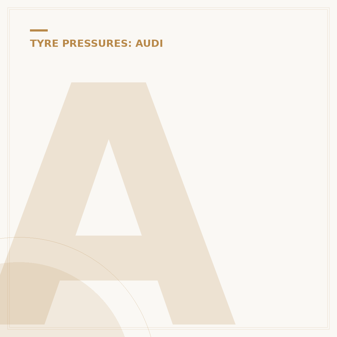 Audi A5 Coupe Tyre Pressure