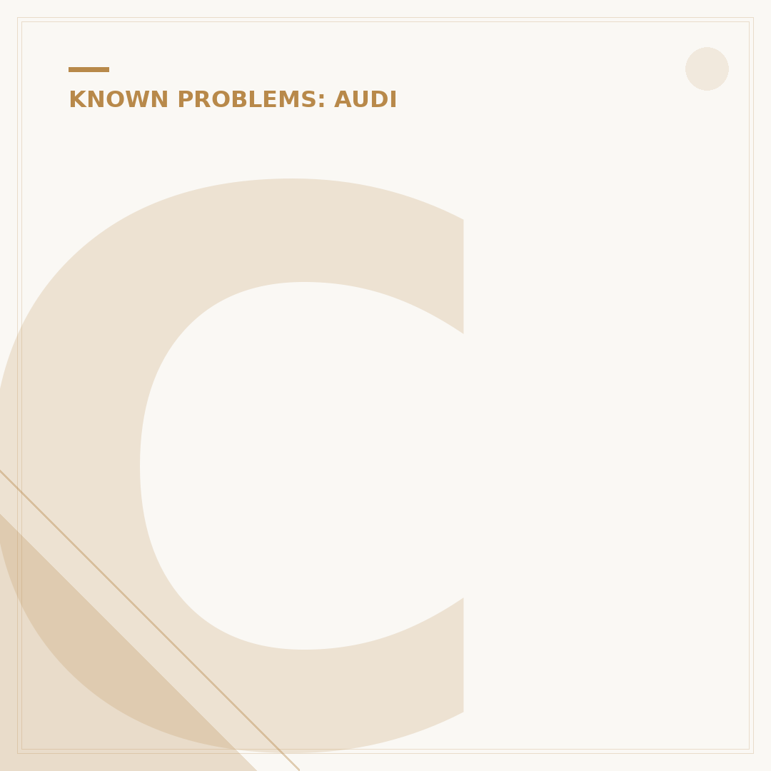 Common Audi Q5 Problems & What to Look For