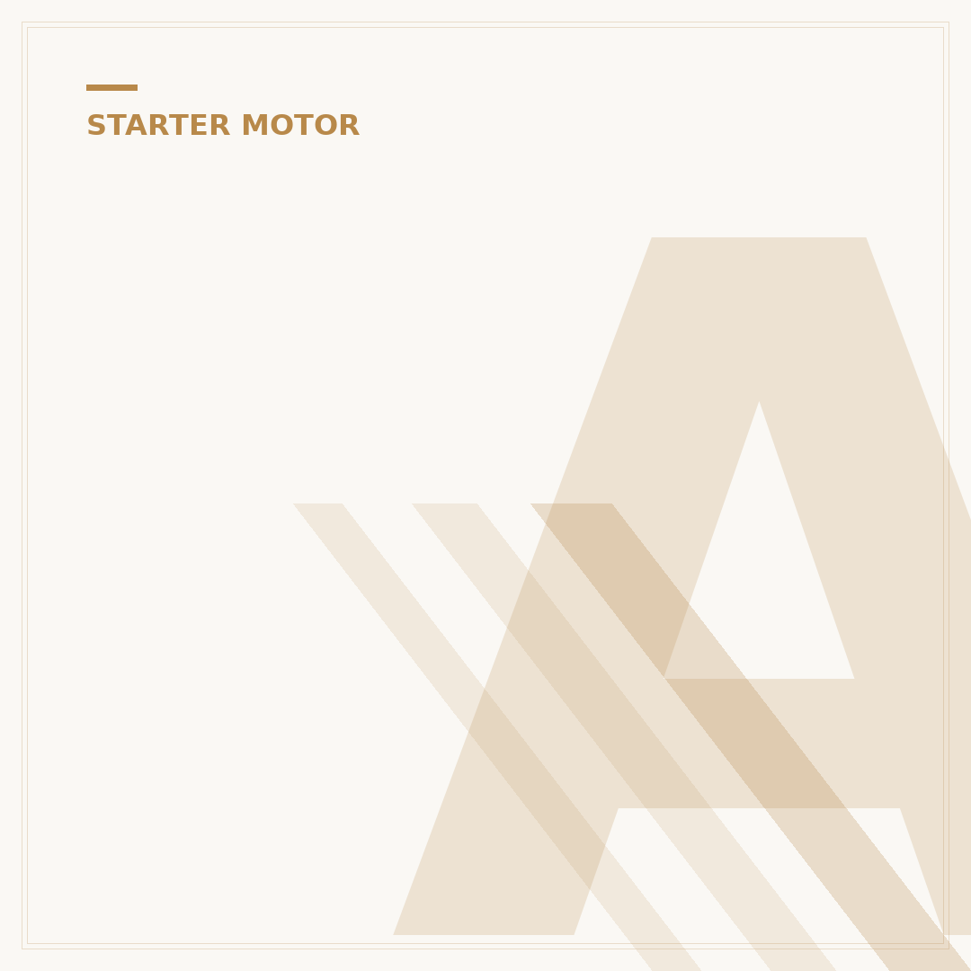 Automatic Starter Motor: How It Works & Common Issues