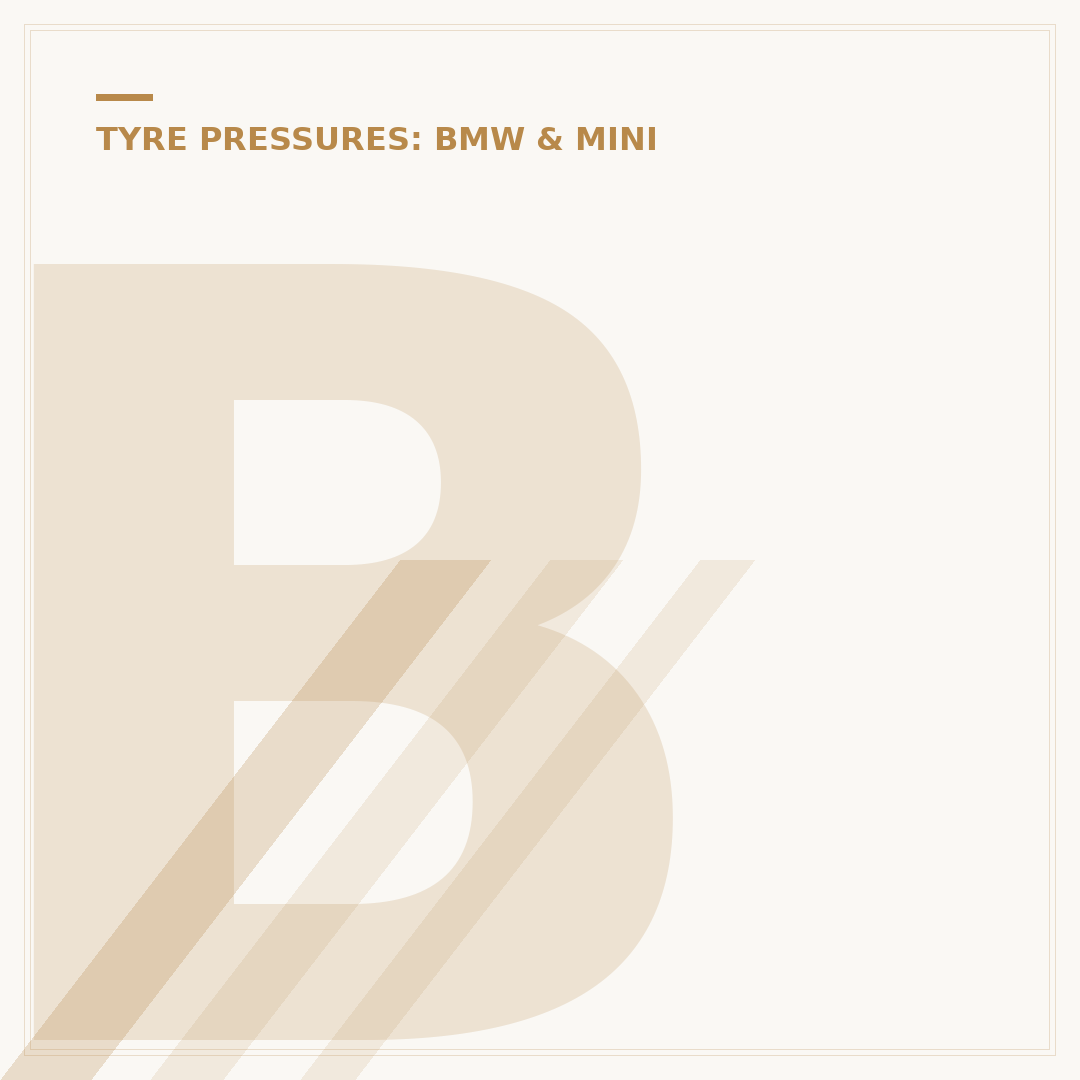 BMW 5 Series Tyre Pressure Explained