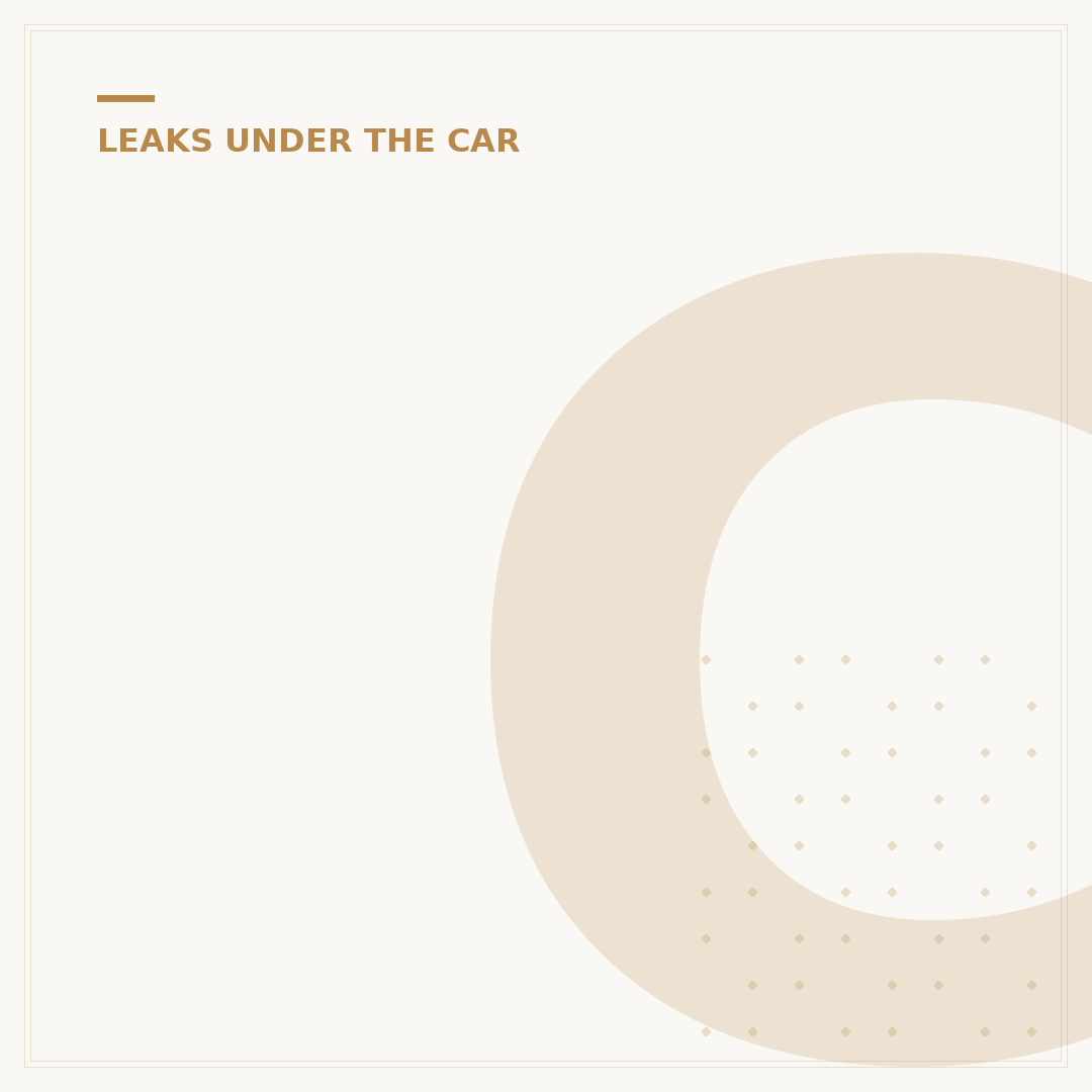 Car Leaking Oil Underneath: Causes and What to Check