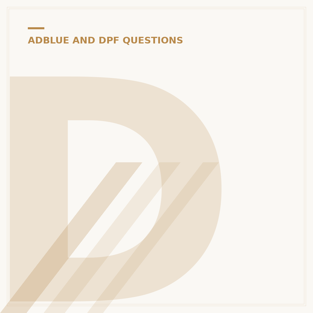 DPF Diesel Particulate Filter Explained
