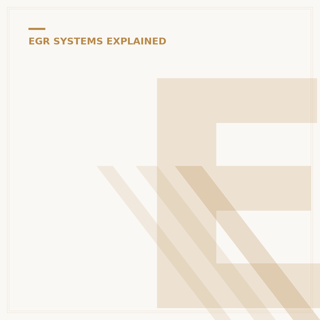 EGR System Cleaner: Restore Engine Performance
