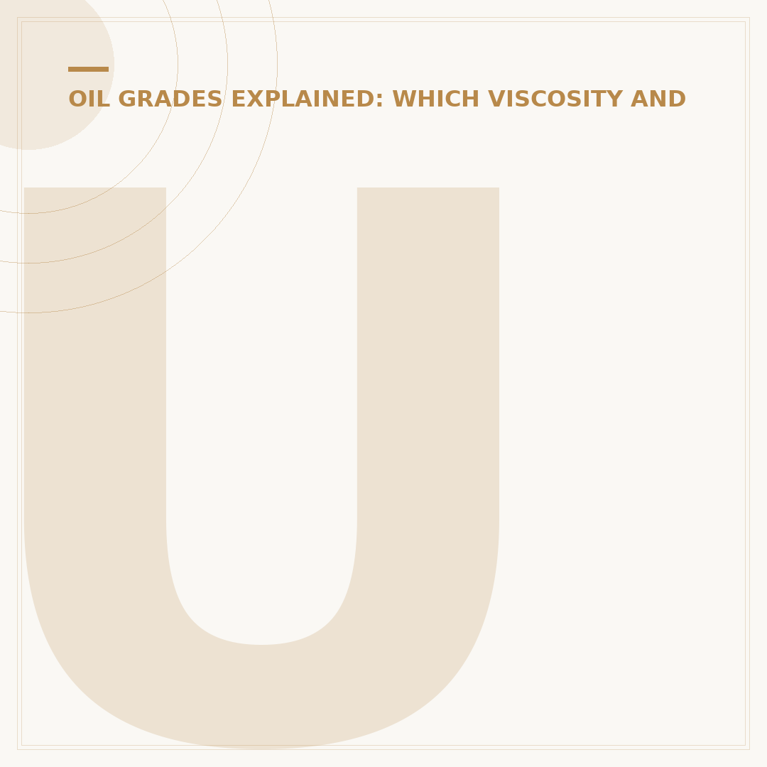 Understanding Engine Oil Grades: A Beginner's Primer