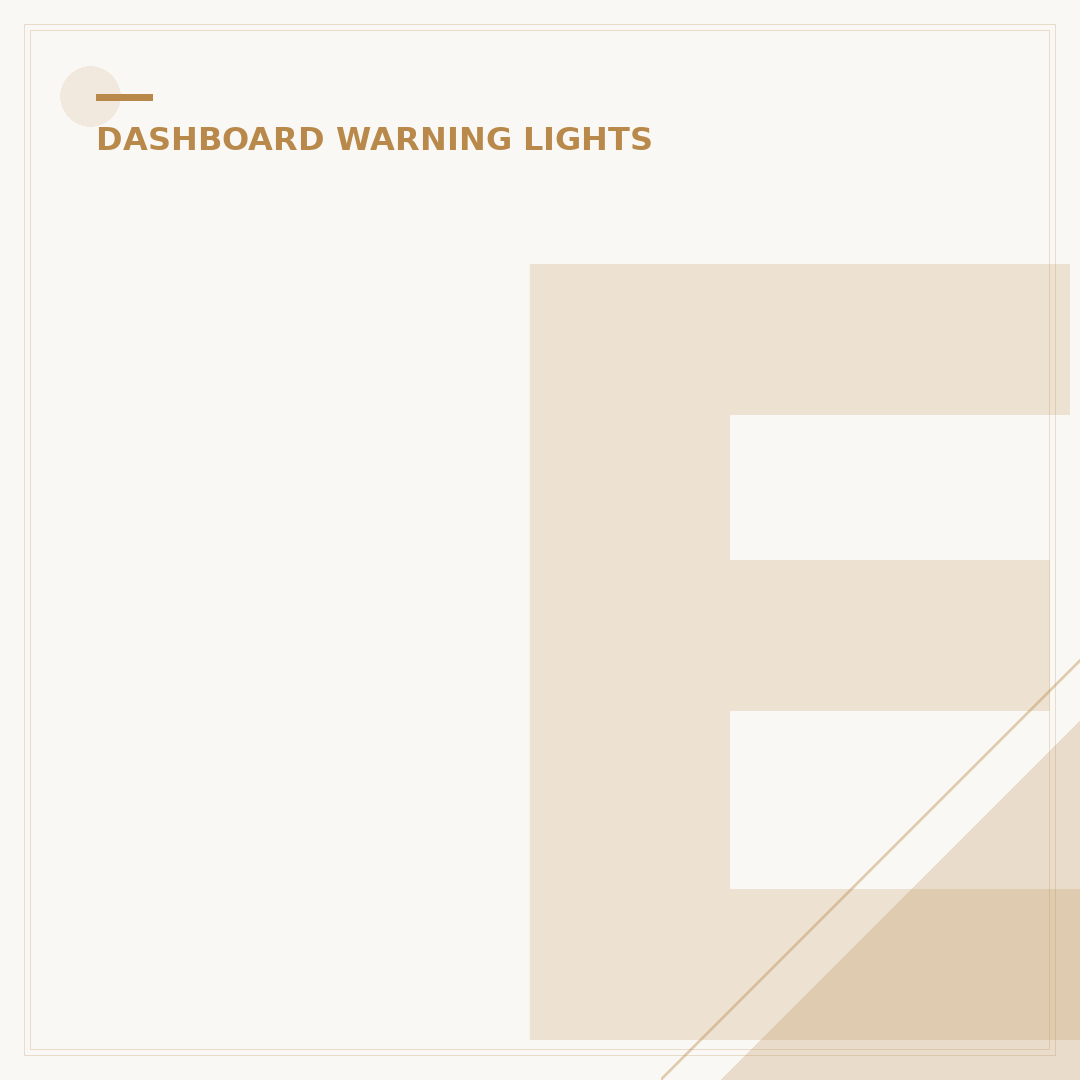 Engine Oil Warning Light: What It Means & What To Do