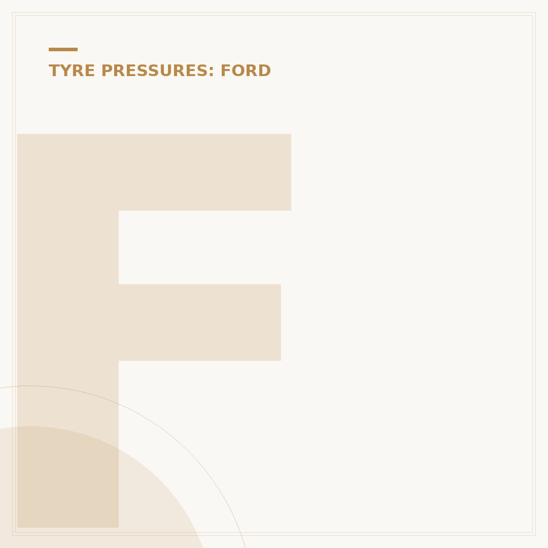 Ford Fiesta EcoBoost Tyre Pressure: What You Need