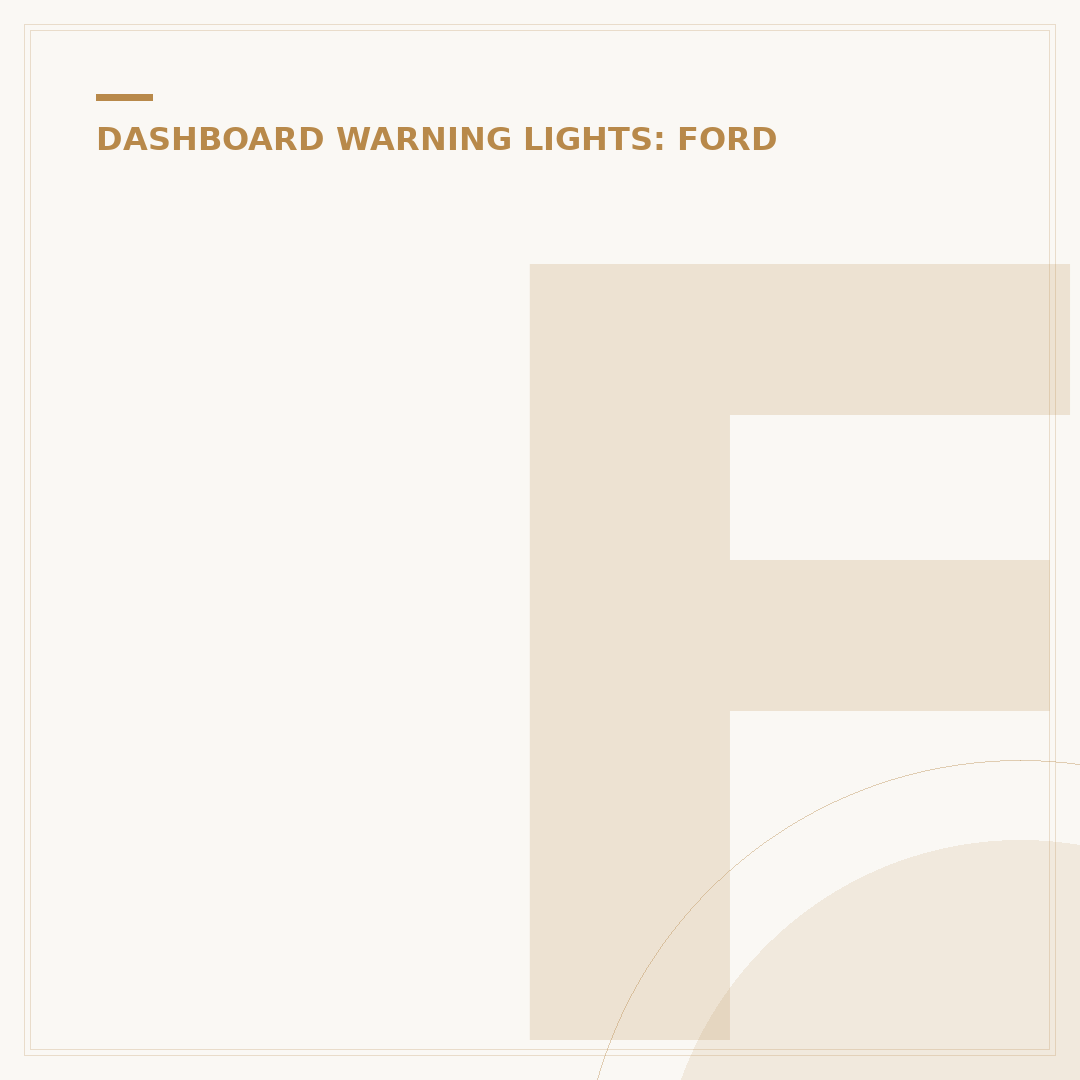 Ford Fiesta Warning Lights: What They Mean