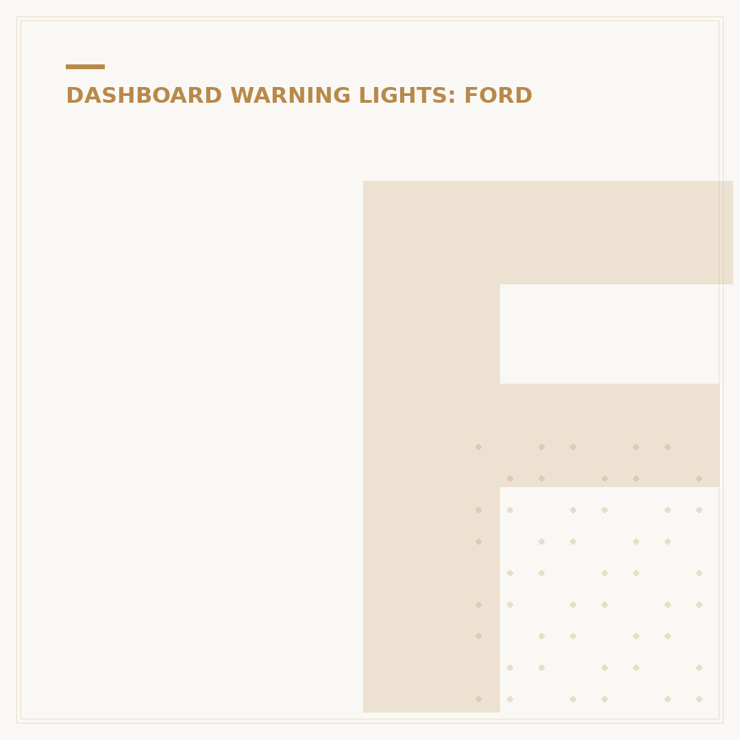 Ford Fiesta Warning Symbols: What Your Dash Lights Mean