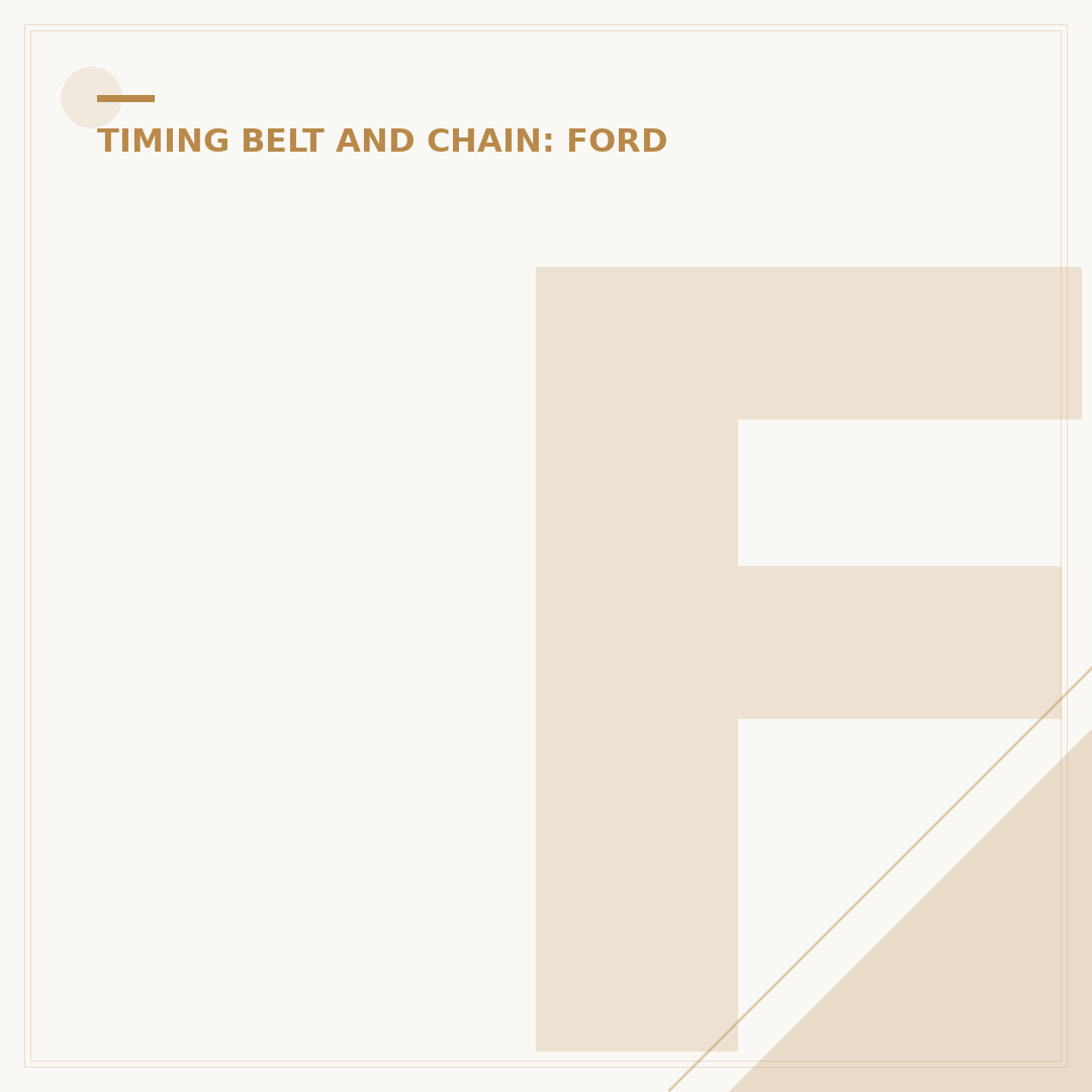 Ford Focus Cambelt: When to Replace