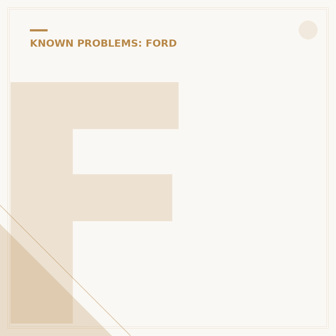 Ford Focus Recall Information: What You Need to Check