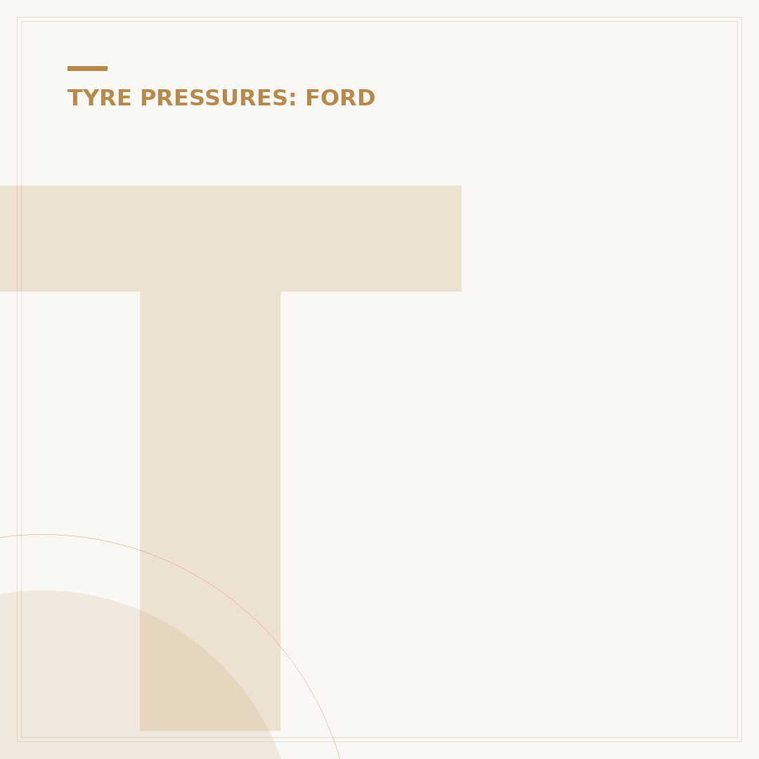 Tyre Pressure for Ford Transit Vans