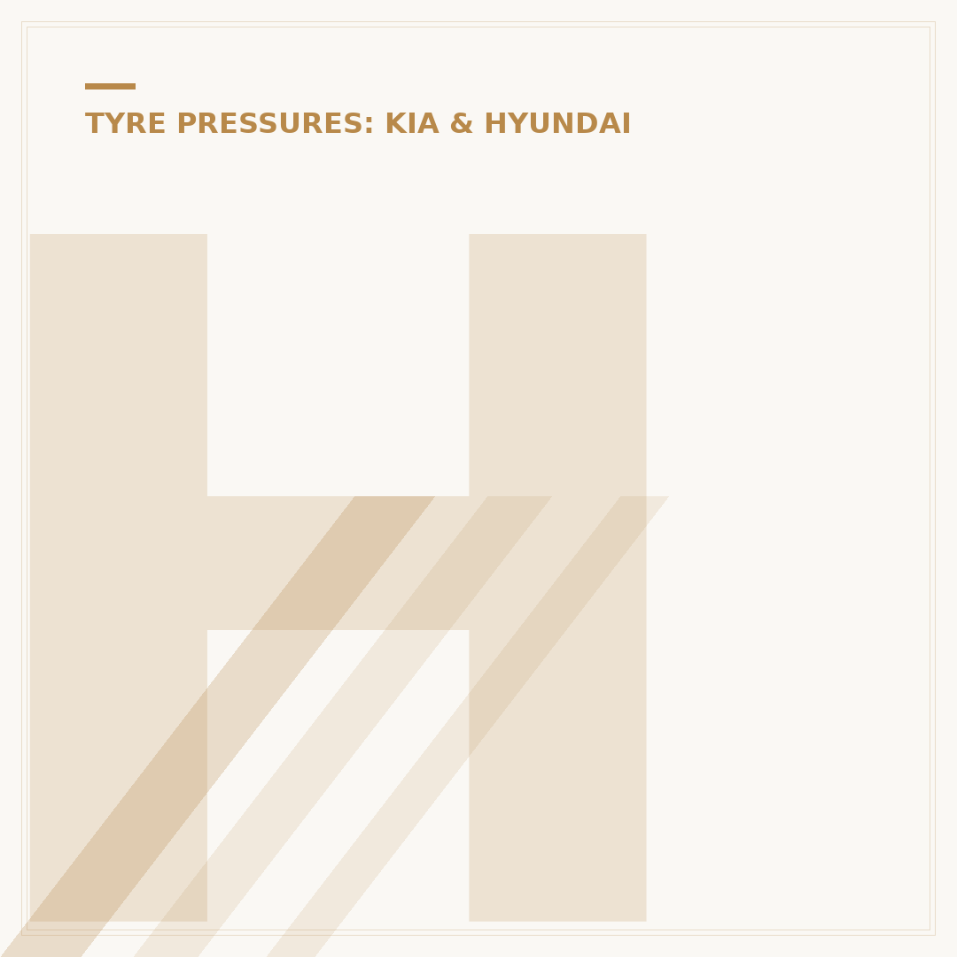 Hyundai Tucson Tyre Pressure Reset