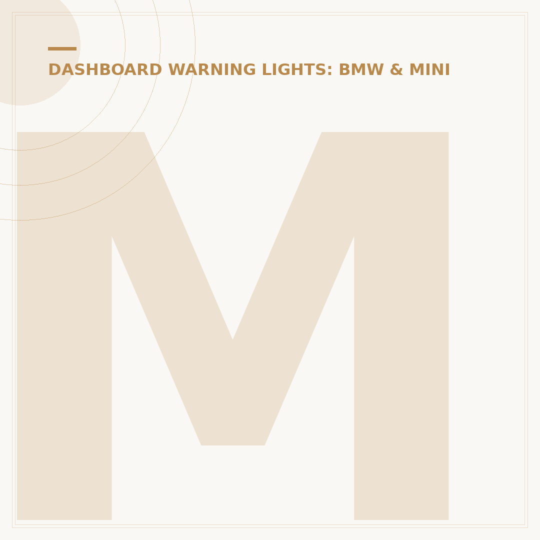 Mini Cooper S Dash Warning Lights: What They Mean