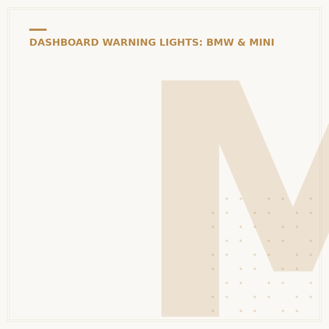 Mini Cooper Warning Lights: What They Mean & How to React
