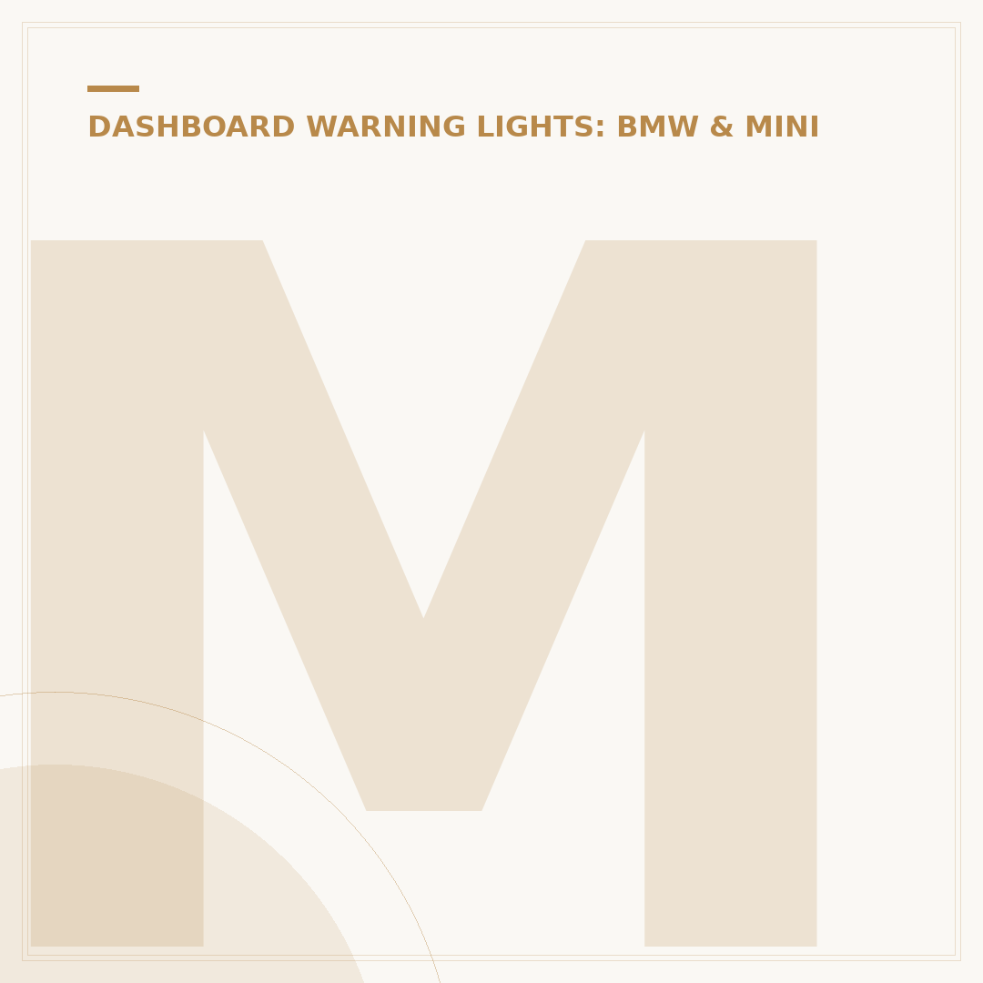 Mini Cooper Warning Sign: What Dashboard Lights Mean