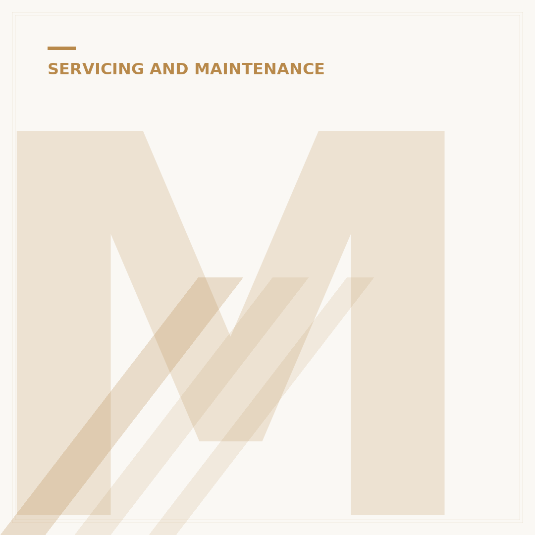 Mini Service Schedule: What's Included and When