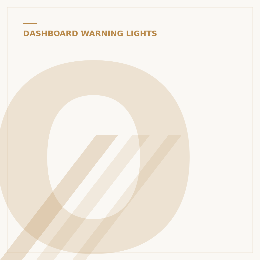 Orange Warning Light on Car: What It Means