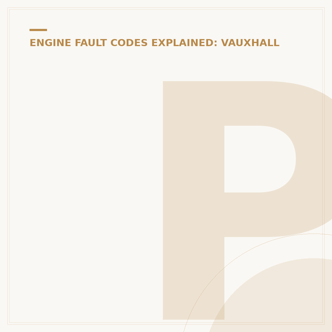 P0171 Vauxhall Astra: Understanding the Fault Code
