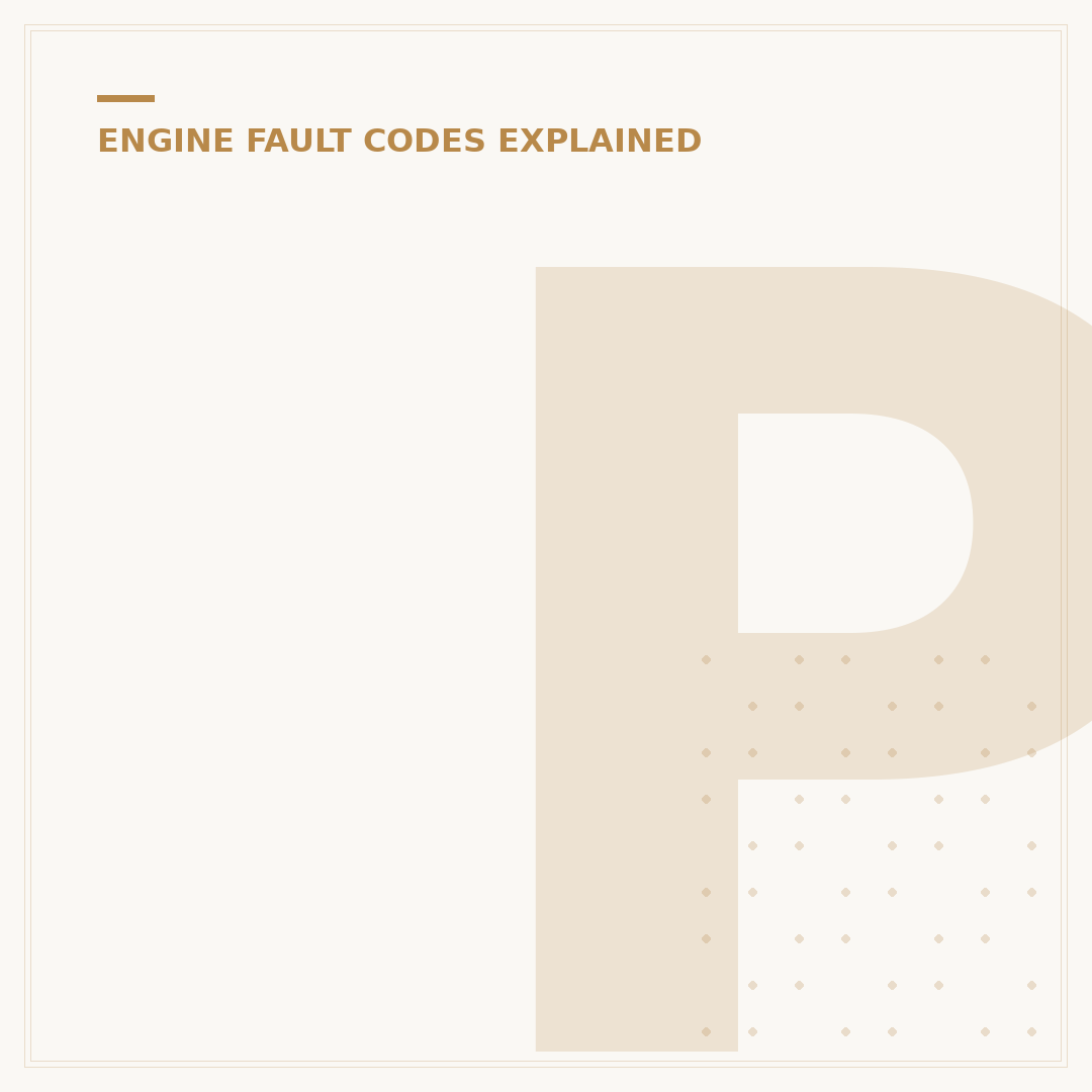 P0300 Fault Code: Understanding Engine Misfire Issues
