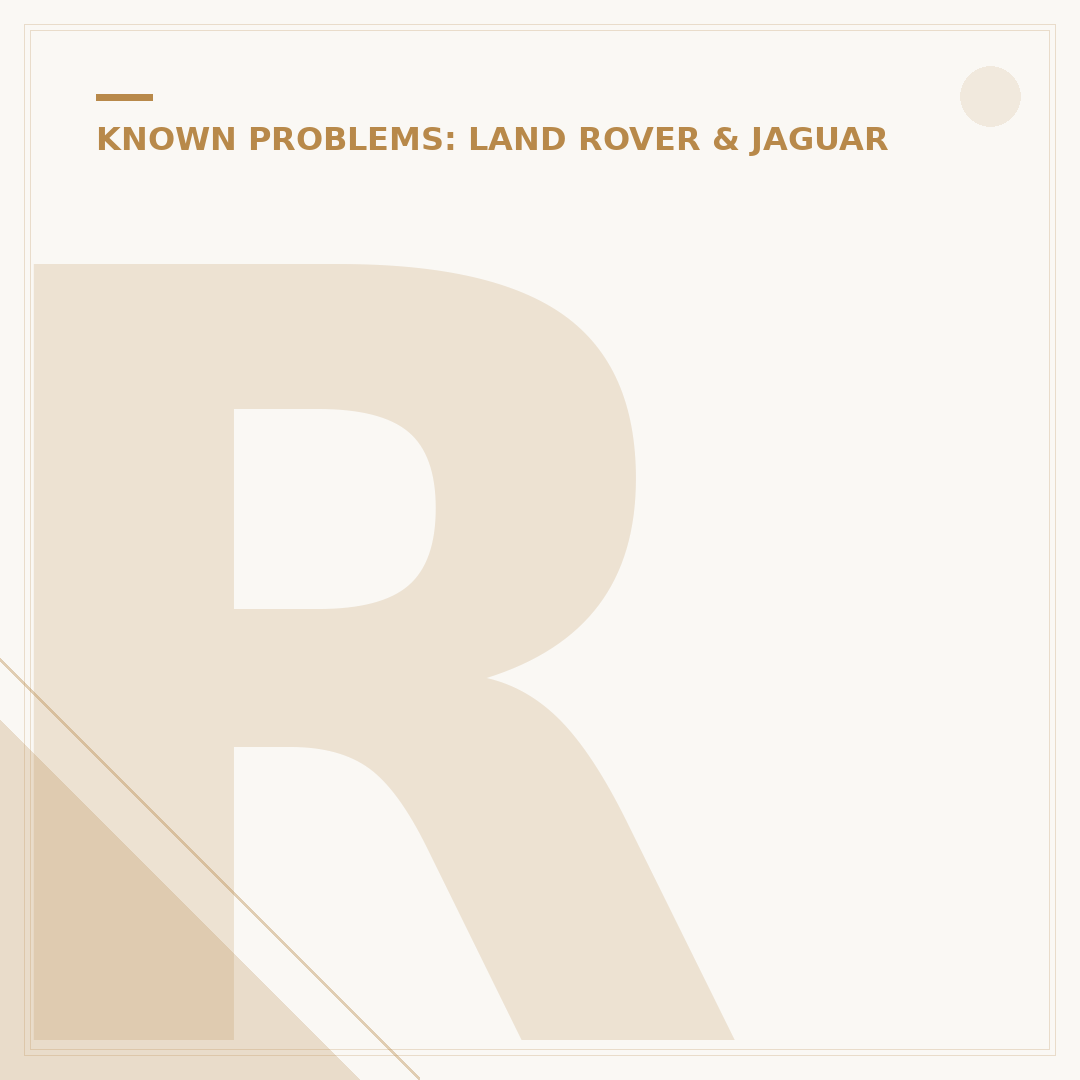 Range Rover Evoque Common Problems: What Owners Report