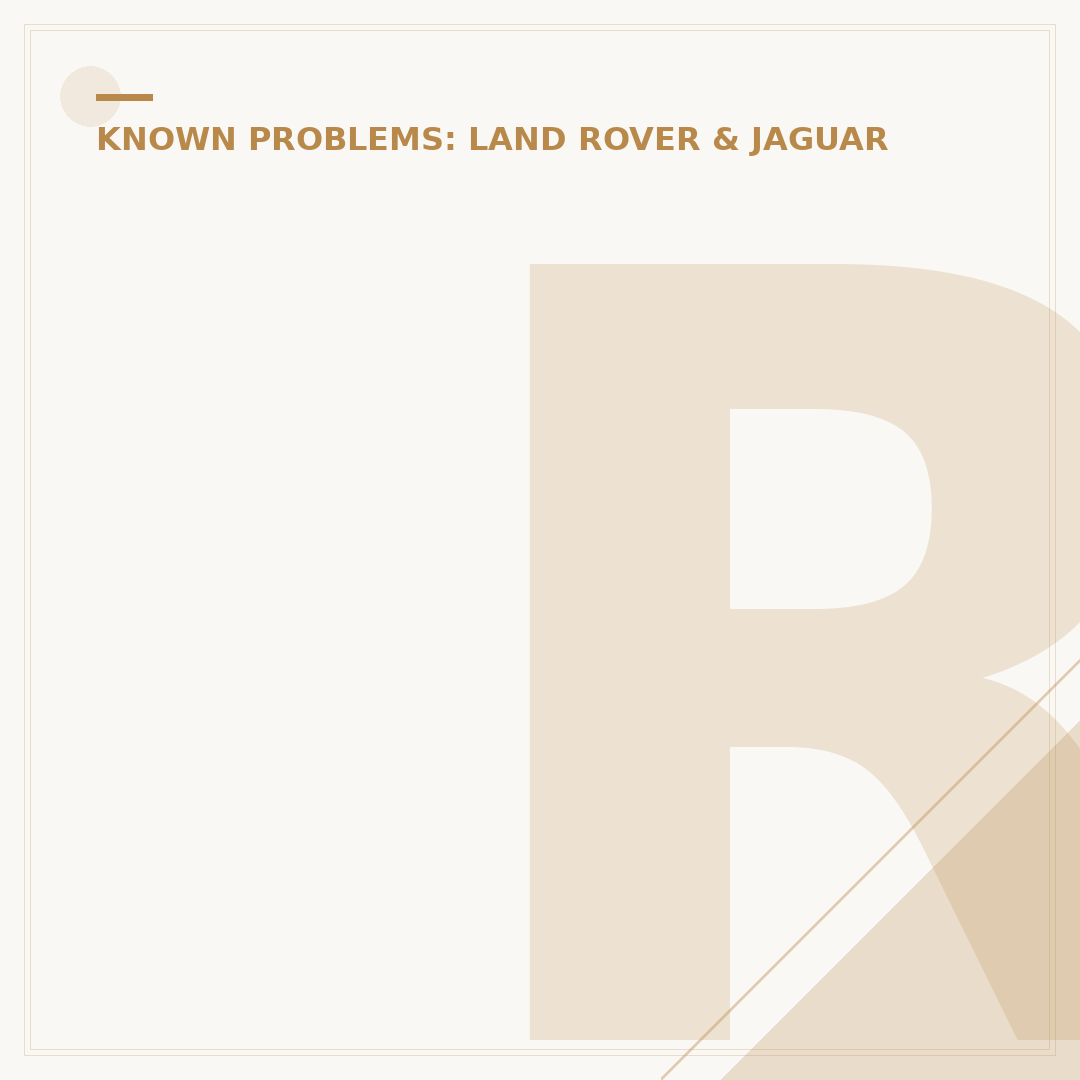 Range Rover Evoque Issues: Common Problems & Reliability