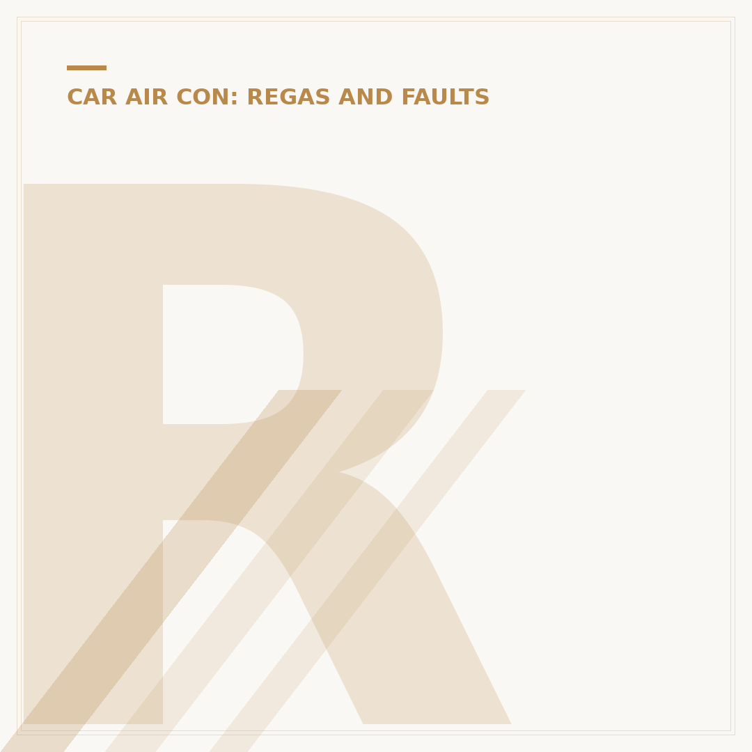 Regas Air Con in Car: When & How to Recharge