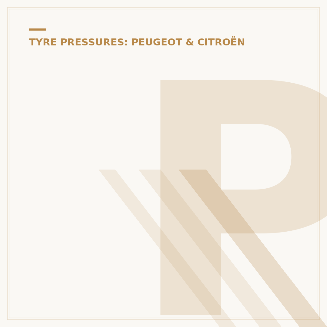 Peugeot 2008: Reinitialise Tyre Pressure System