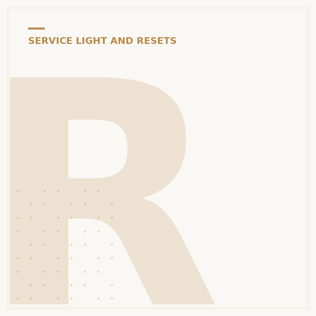 Resetting the Service Light on a Renault Clio