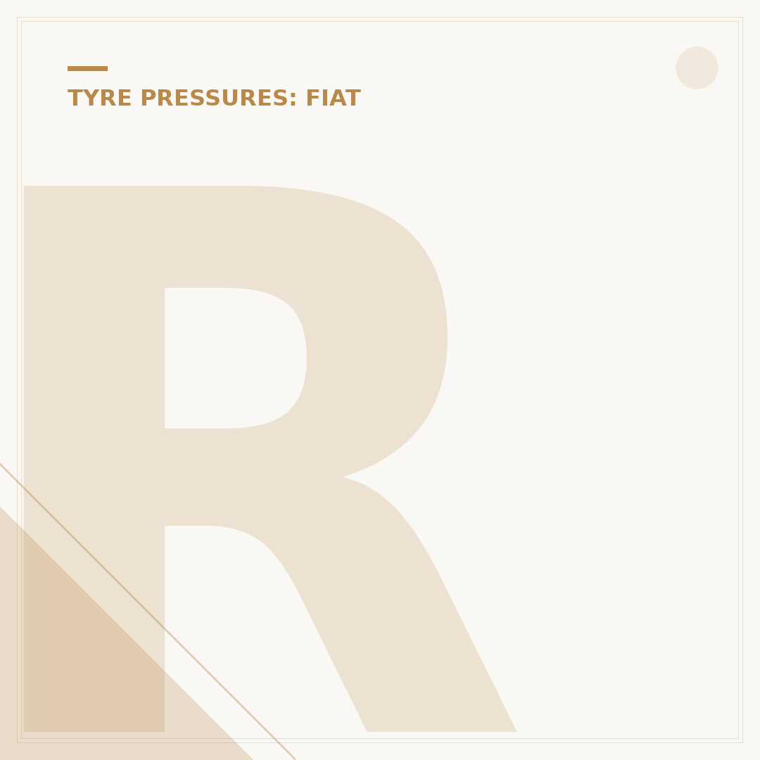 Resetting Fiat 500 Tyre Pressure