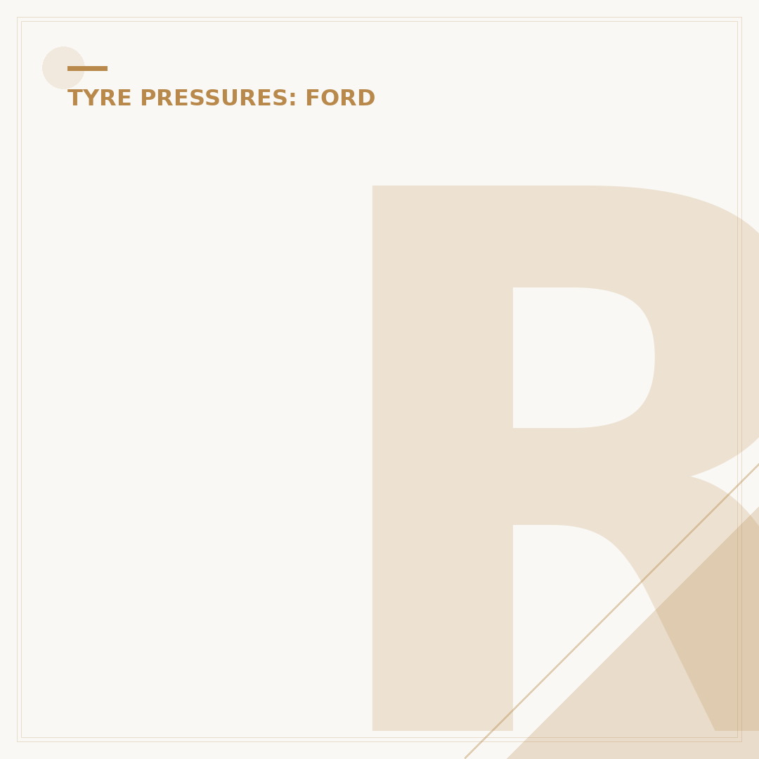 Reset Tyre Pressure on a Ford Focus