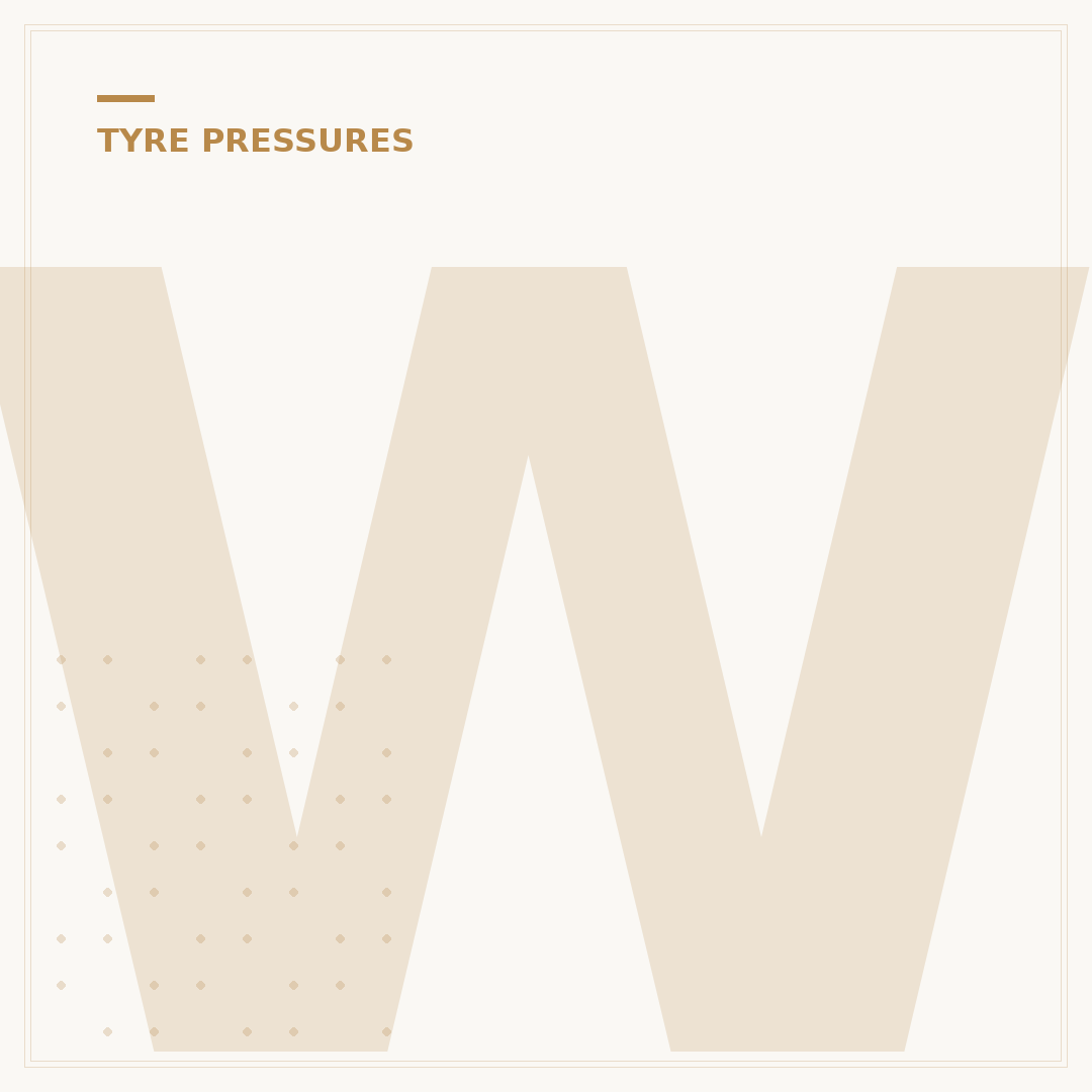 What's the Right Tyre Pressure for Your Vehicle?