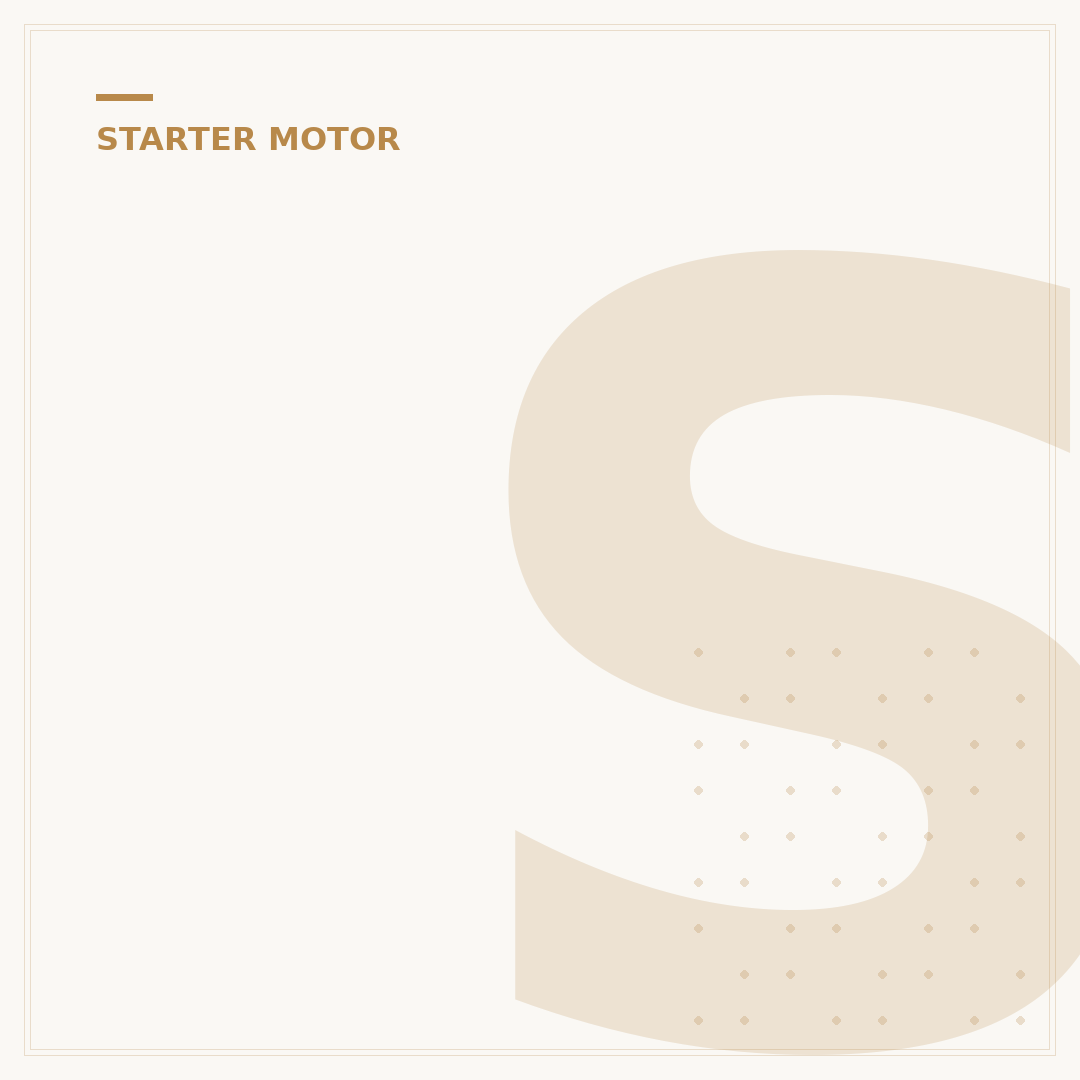 Starter Motor Problems: Common Symptoms and What to Check