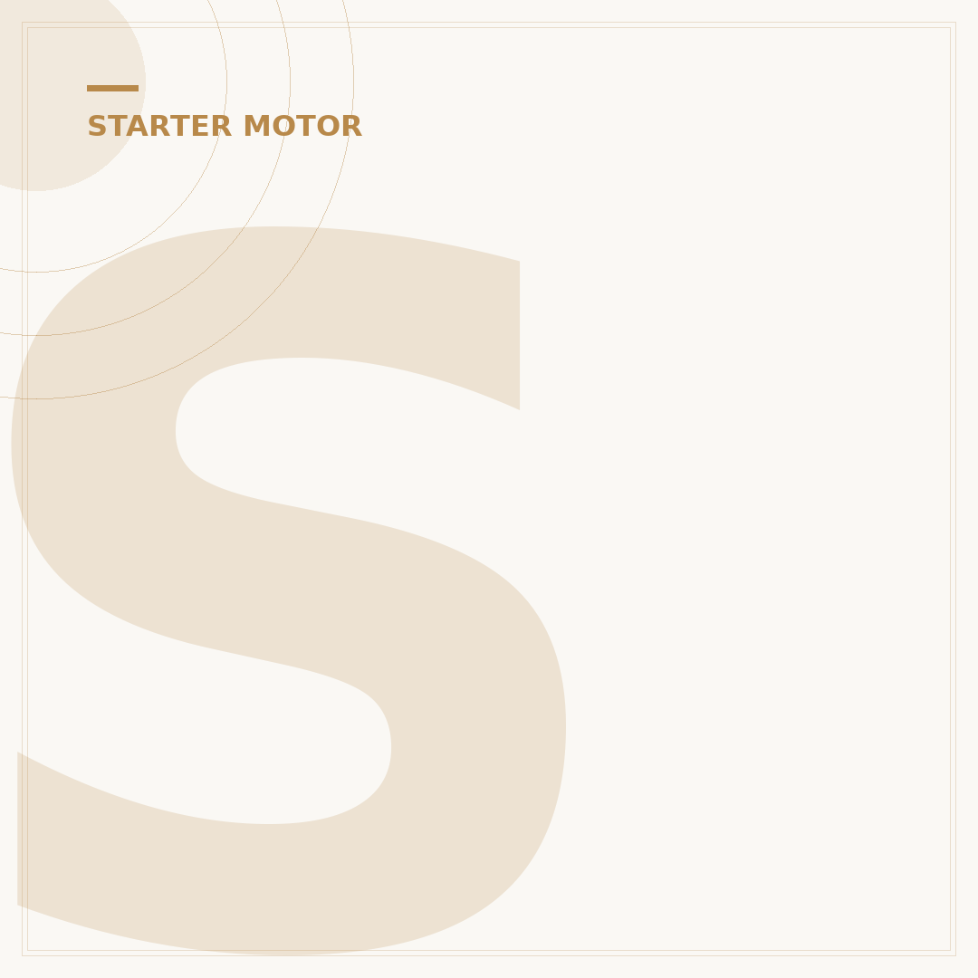 Starter Motor Replacement: When and How to Change