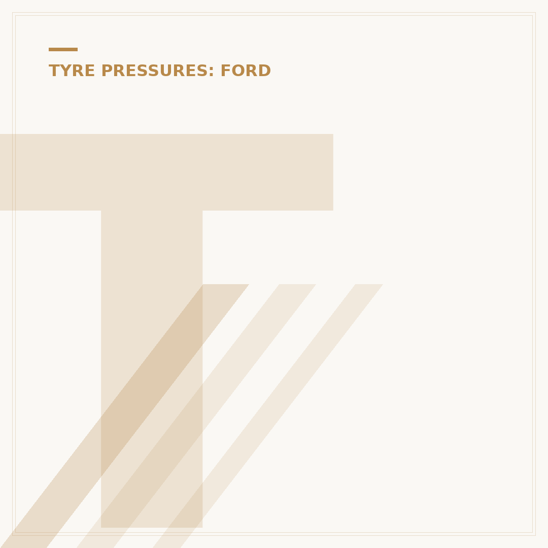 Transit Van Tyre Pressure