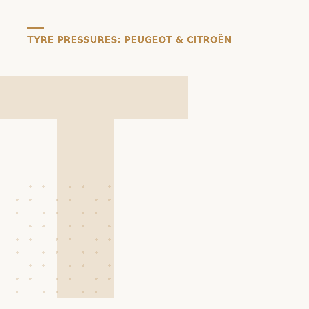 Tyre Pressure for C4 Grand Picasso