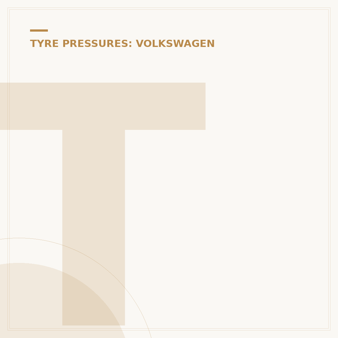 Tyre Pressure for VW Caravelle: What You Need to Know