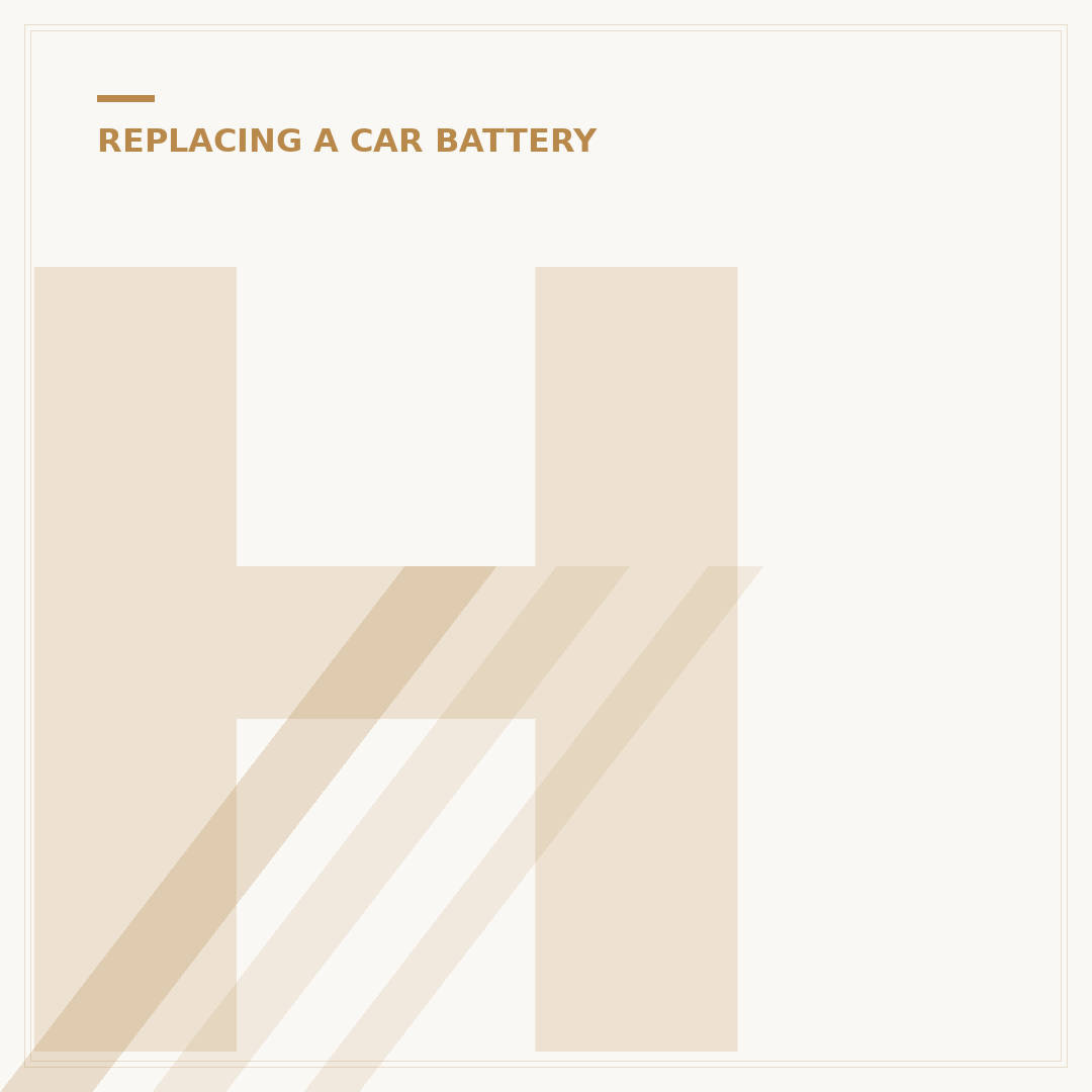 How to Uninstall a Car Battery Safely