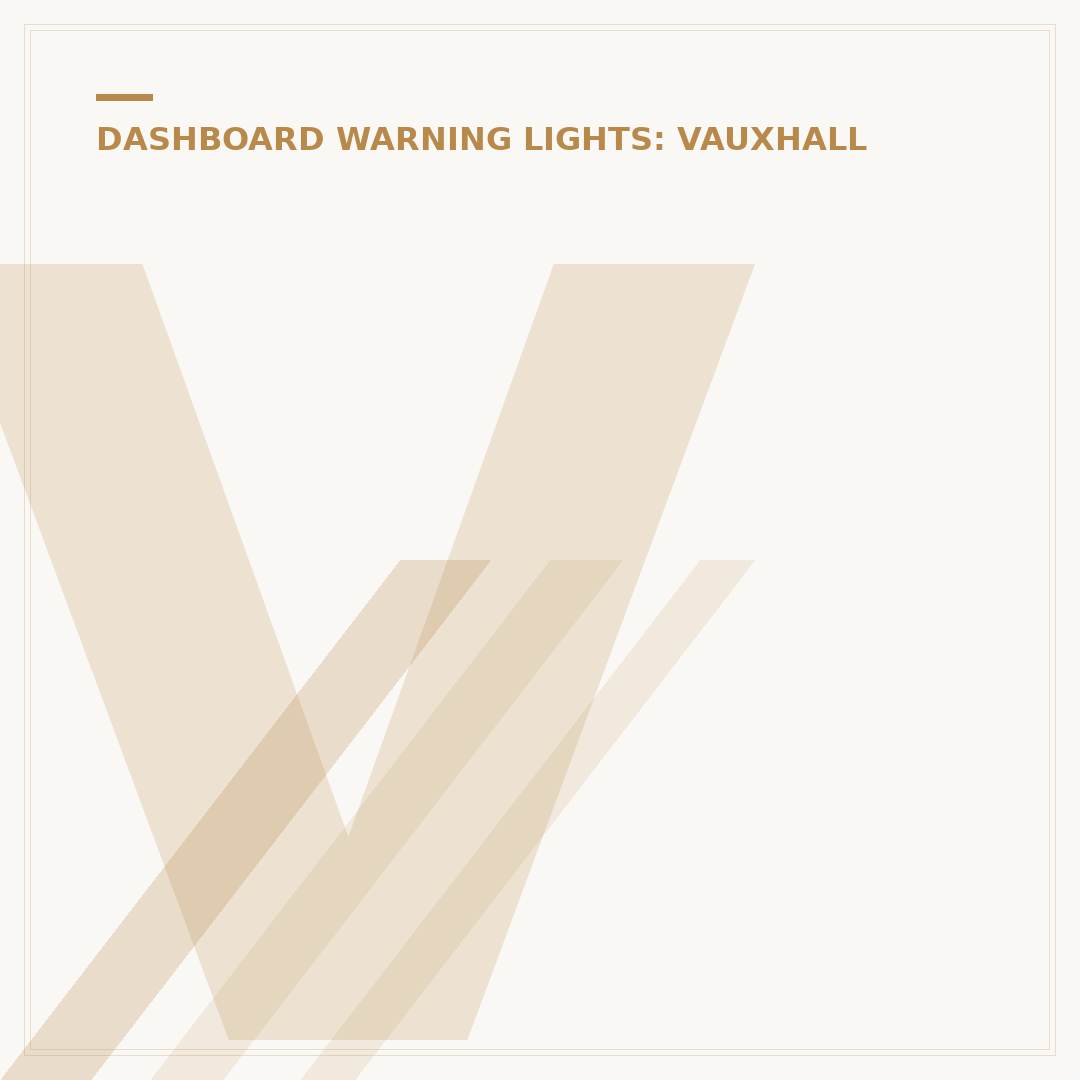 Vauxhall Corsa Warning Symbols: What They Mean