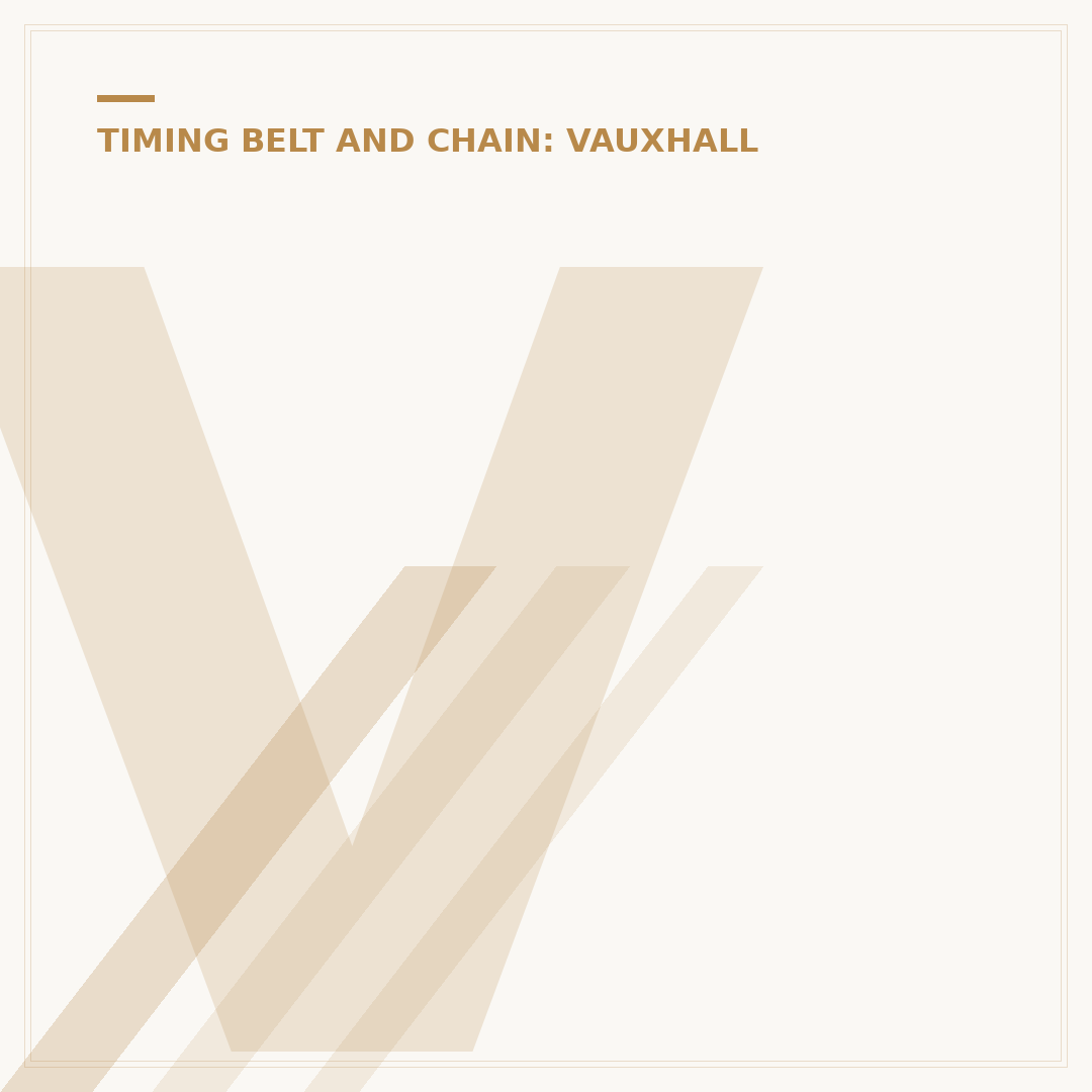 Vauxhall Insignia Timing Belt: When to Replace