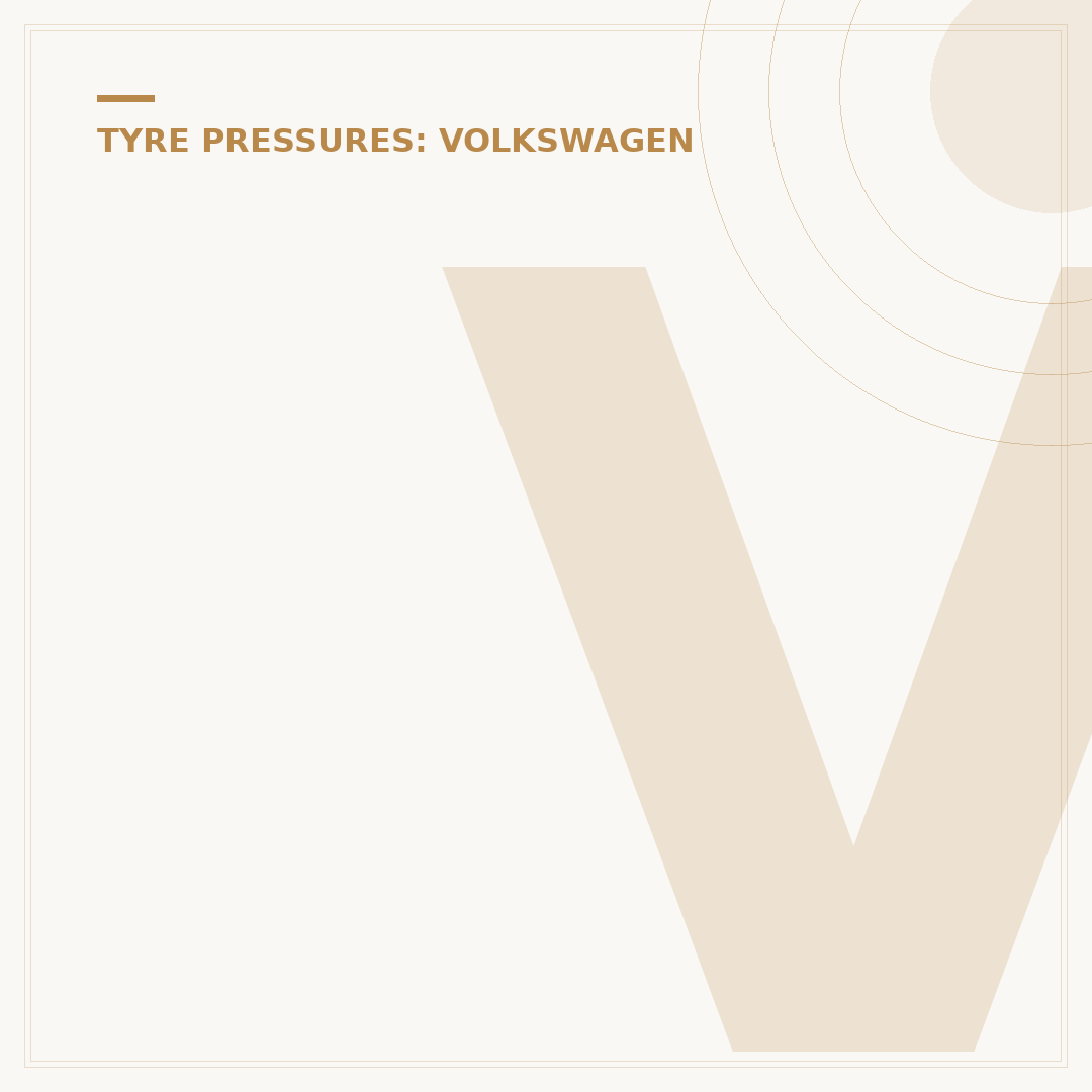 Volkswagen Transporter Tyre Pressure