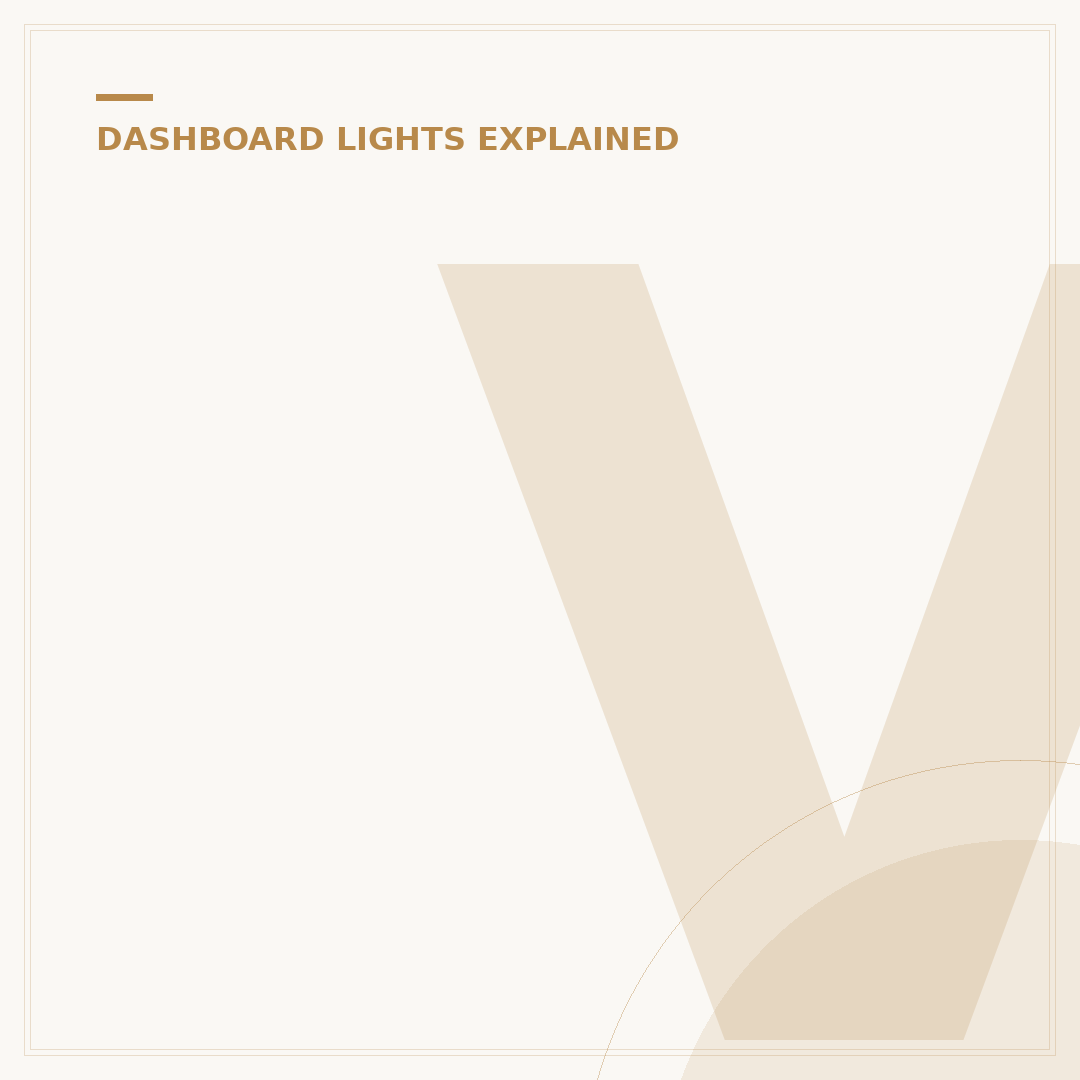 VW Dashboard Warning Lights Explained