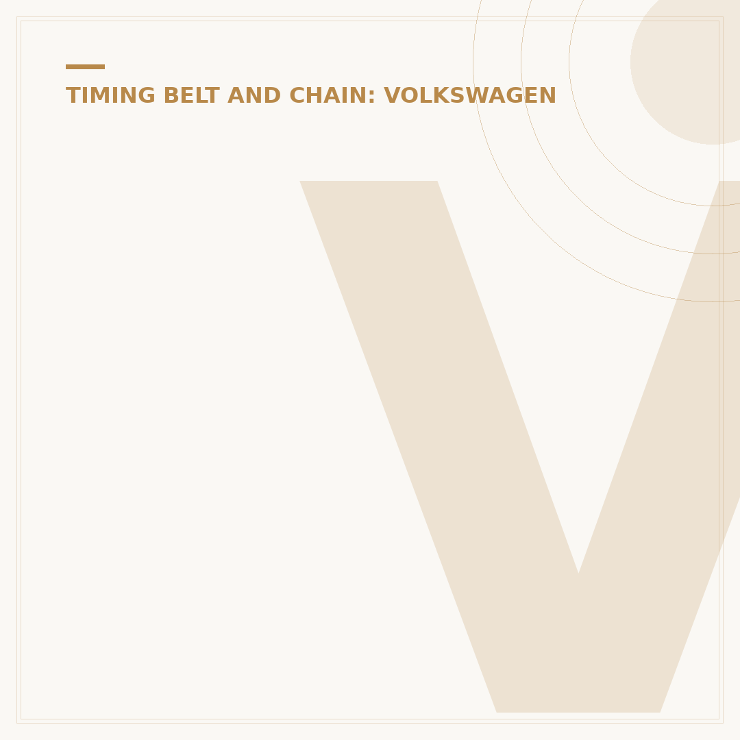 VW Timing Belt: When to Replace and Why